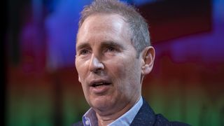 Photo of Andy Jassy speaking